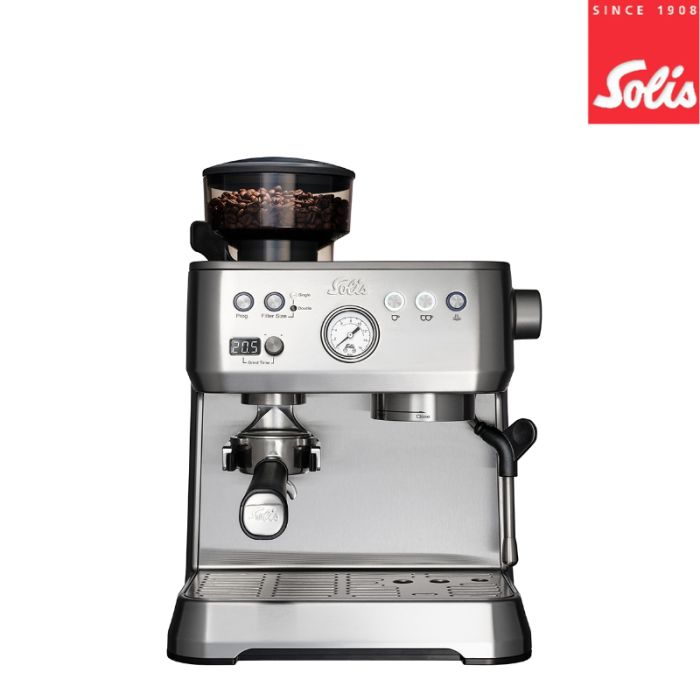 Elegantes Espresso-Set «Grind & Infuse Perfetta Silver»