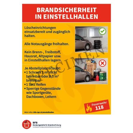 Merkblatt «Brandsicherheit in Einstellhallen»