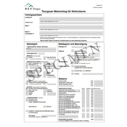 Mietvertrag für Wohnräume (Kanton Thurgau)